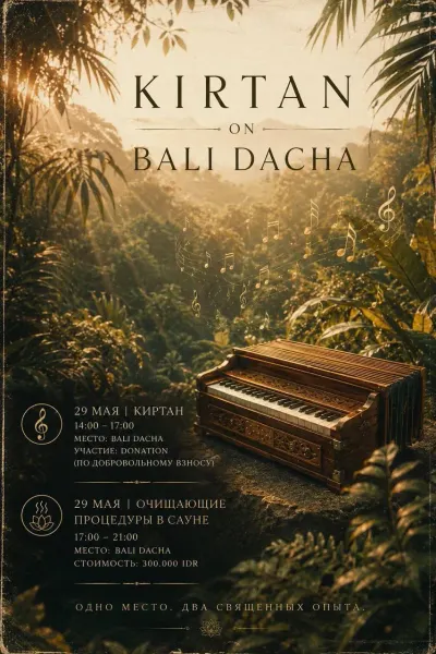 KIRTAN 29 мая в Bali Dacha