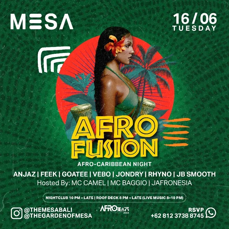 MESA | AFRO FUSION | TABLE BOOKING