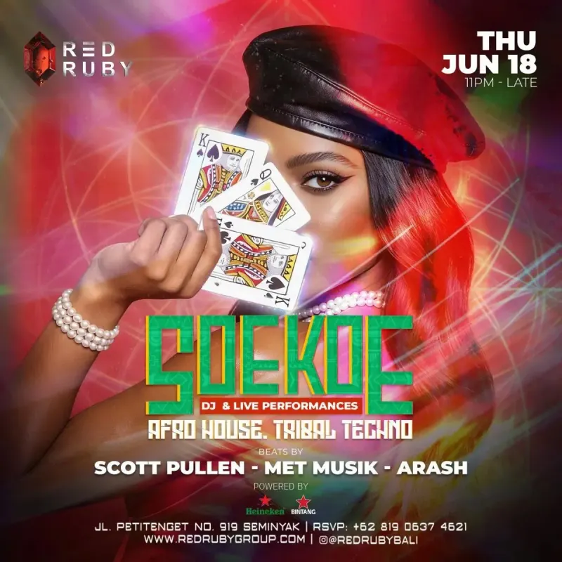 Soekoe: ночь Afro House в Red Ruby Bali