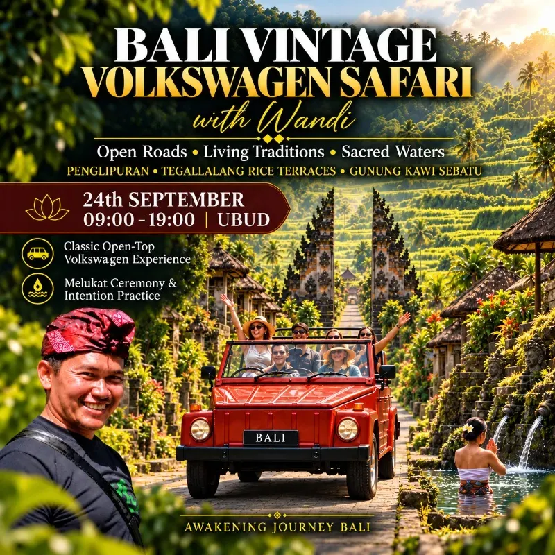Bali Open-Top Volkswagen Safari & Living Traditions - Day Tour