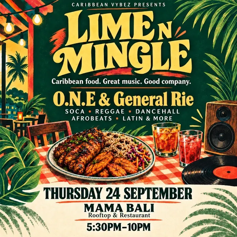 Lime & Mingle: Caribbean Rooftop Carnival!