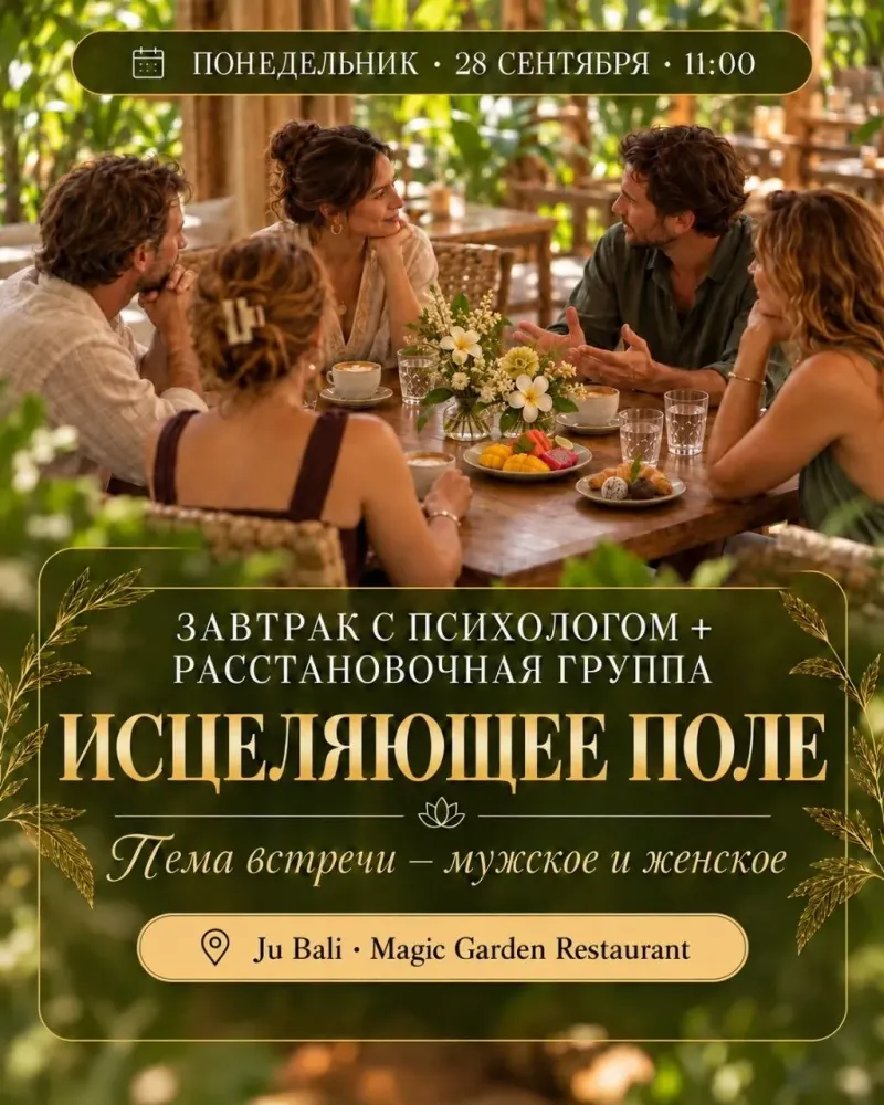 Групповая встреча об отношениях в Ju Bali