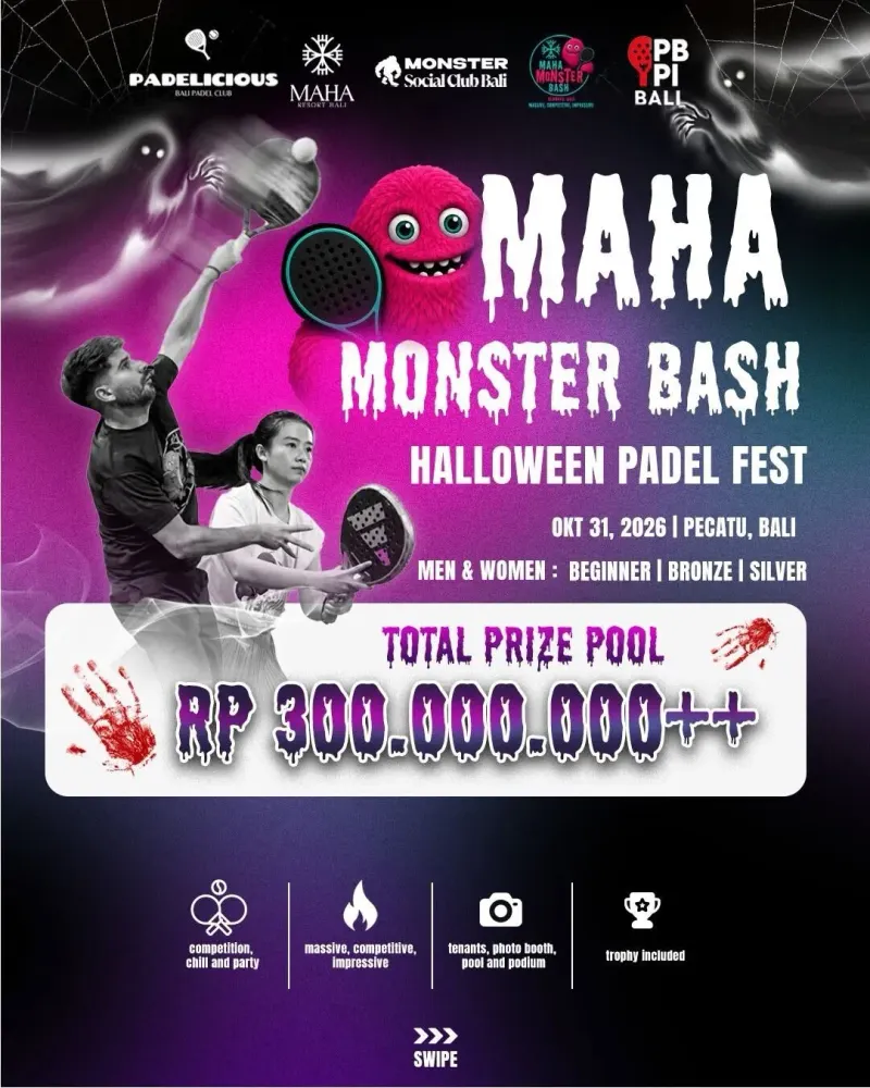 Maha Monster Bash: турнир по паделу 31 октября