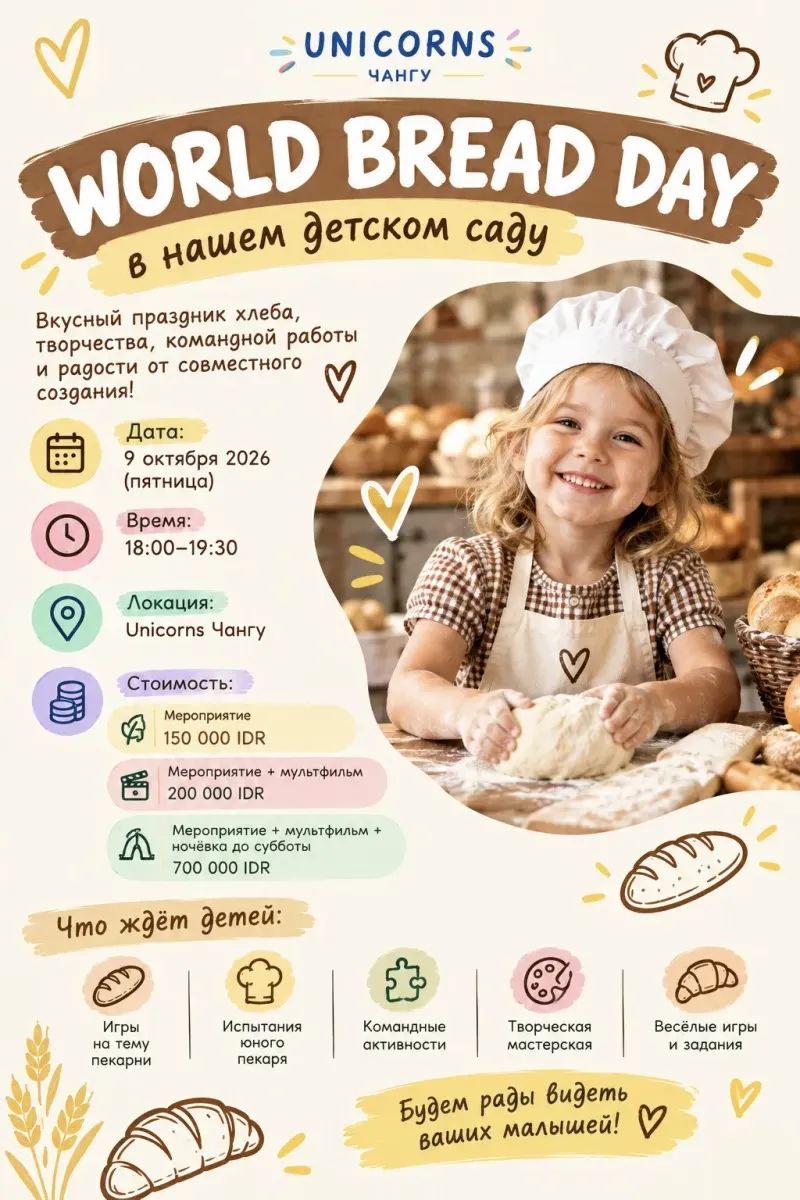 Всемирный День Хлеба в Unicorns