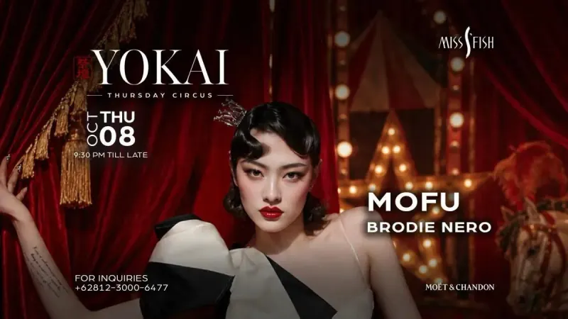 Вечеринка Yokai в Miss Fish Bali