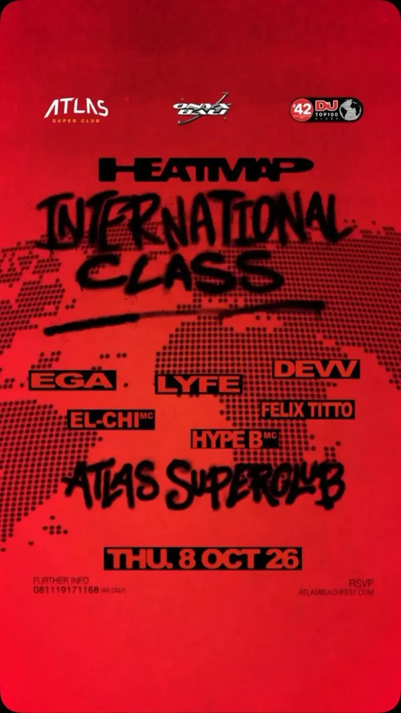 Международная вечеринка HEATMAP в Atlas Super Club