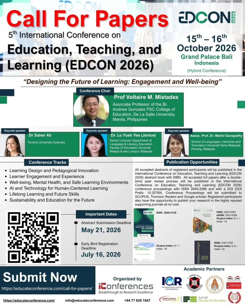 EDCON 2026: конференция об образовании и обучении в Сануре
