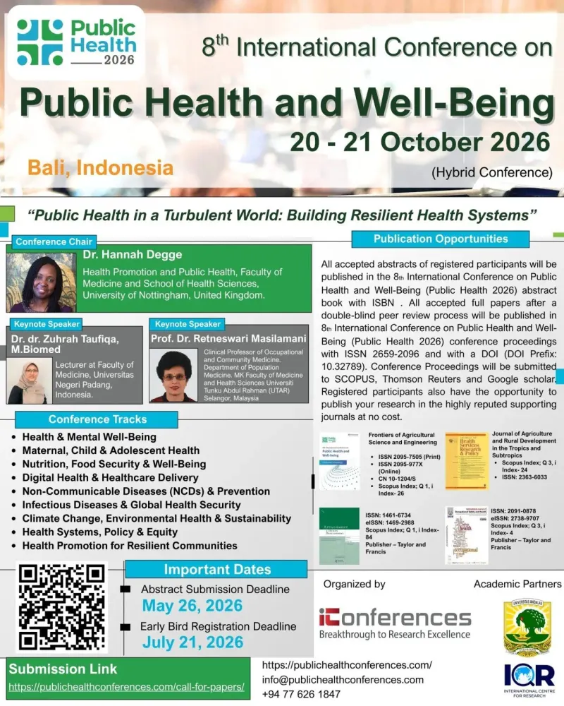 Public Health 2026: конференция по общественному здоровью в Сануре