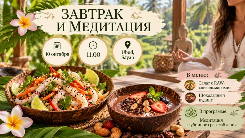 Завтрак и медитация