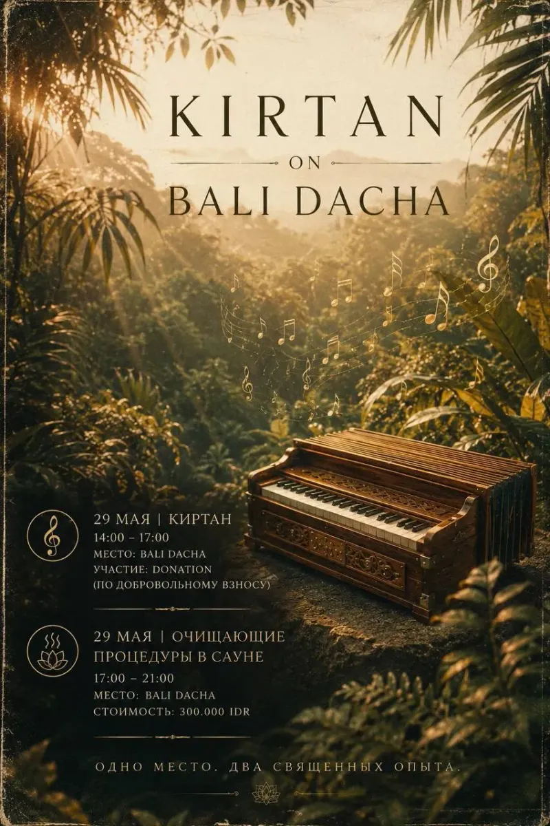 KIRTAN 29 мая в Bali Dacha