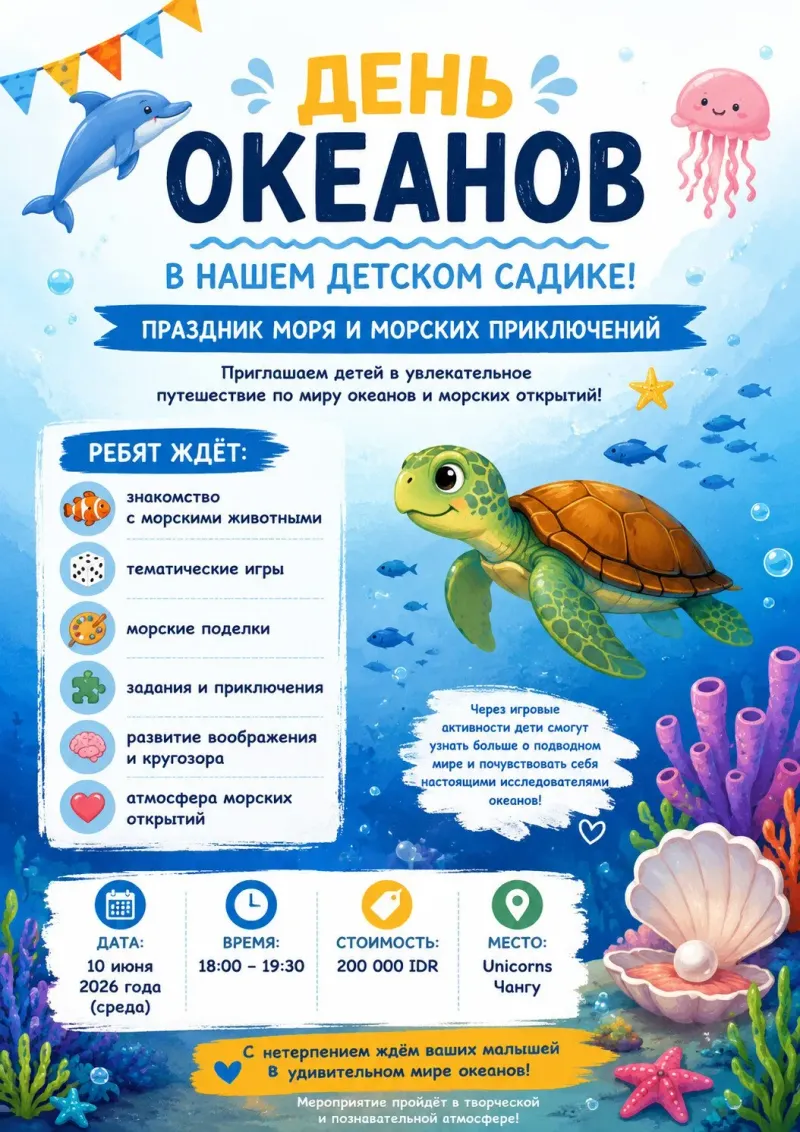 День Океанов в Нашем Детском Садике