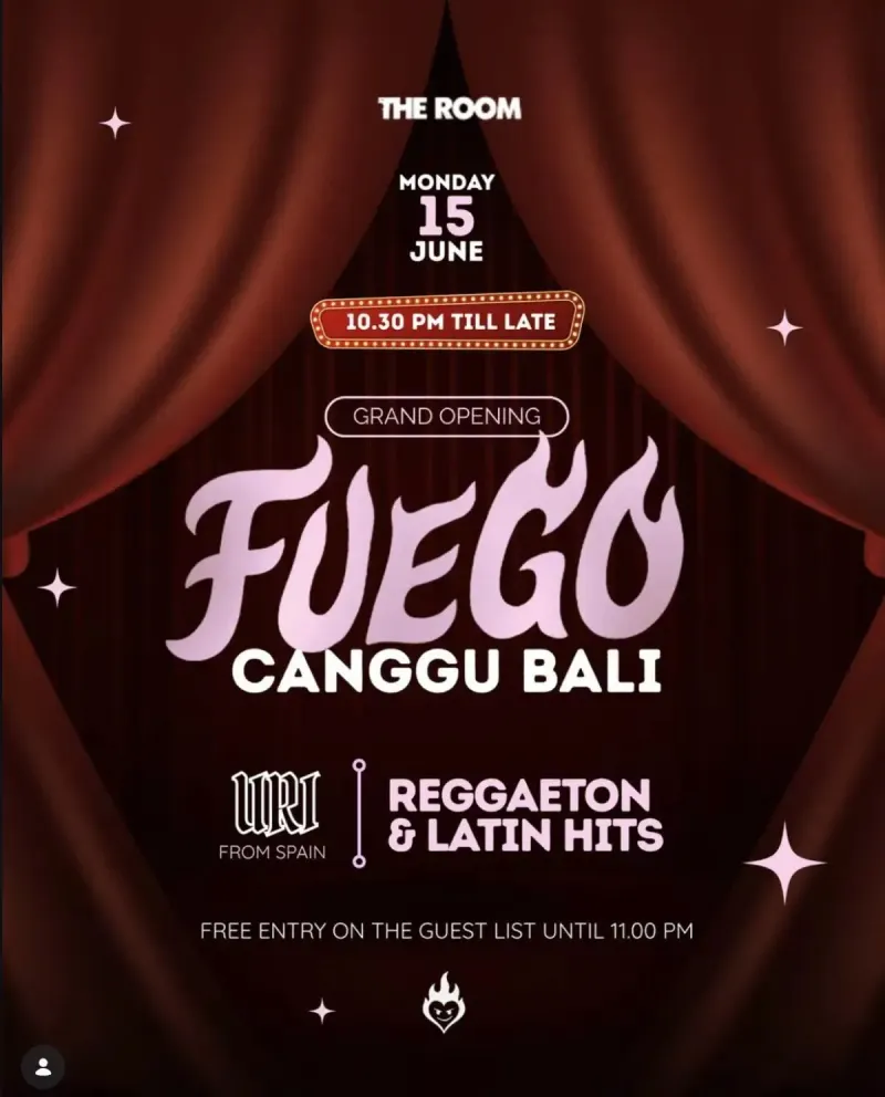 Вечеринка Fuego в The Room Bali